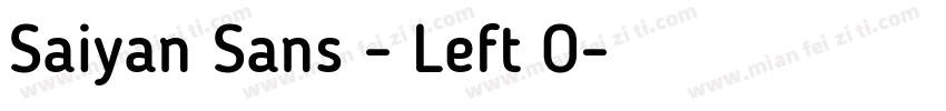 Saiyan Sans - Left O字体转换